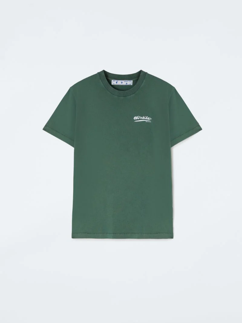 Off White Arrow T-shirt Green1