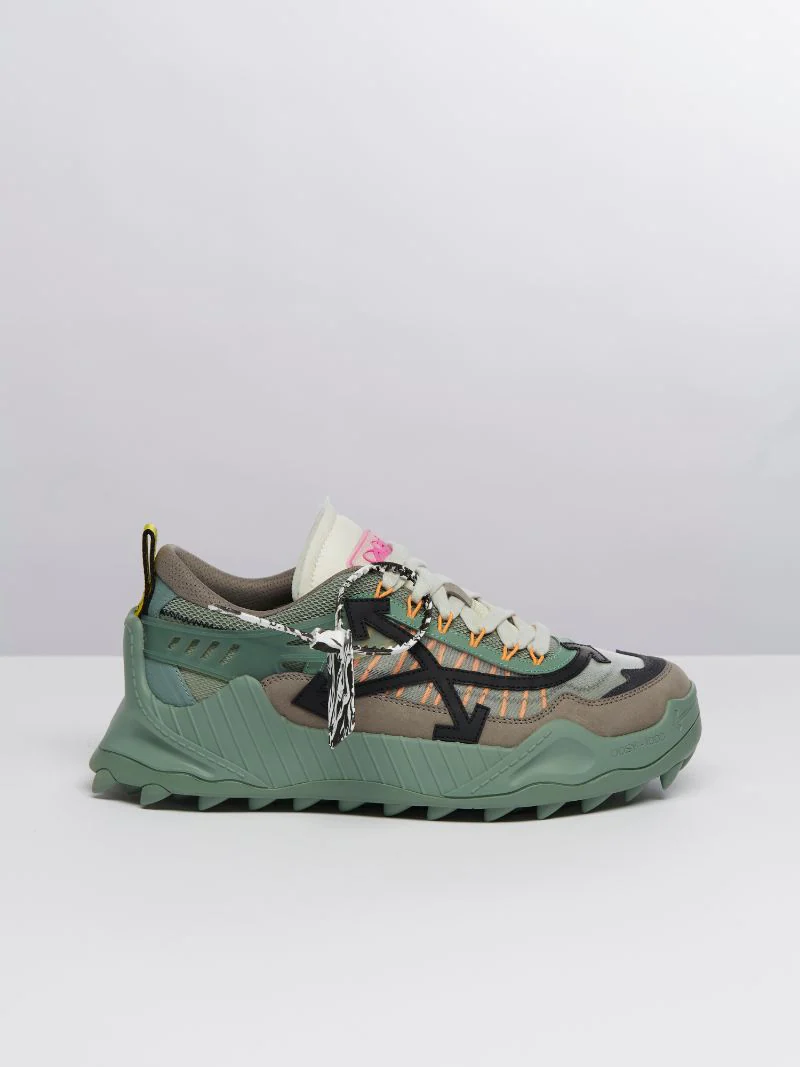 Off-white Odsy-1000 Shoes Green With Black Arrows1
