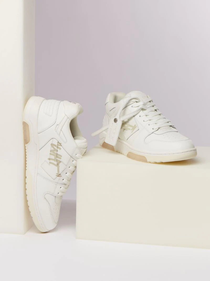 Off-white Out Of Office Shoes Beige Text And White Arrow1