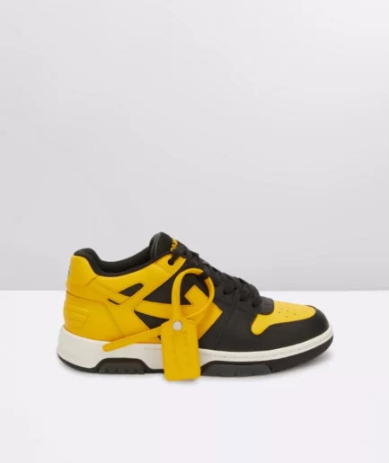 Off-white Out Of Office Shoes Black With Yellow Arrow1
