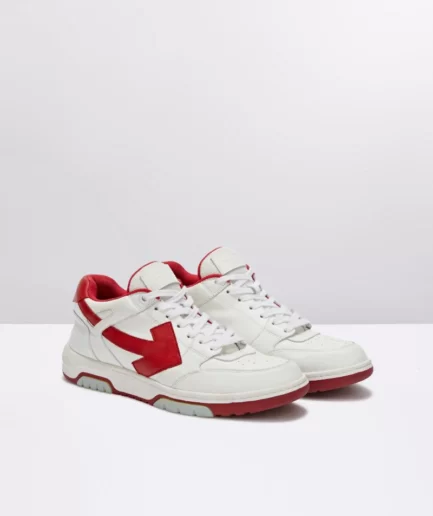 Off-white Out Of Office Shoes Light Blue With Red Arrow2
