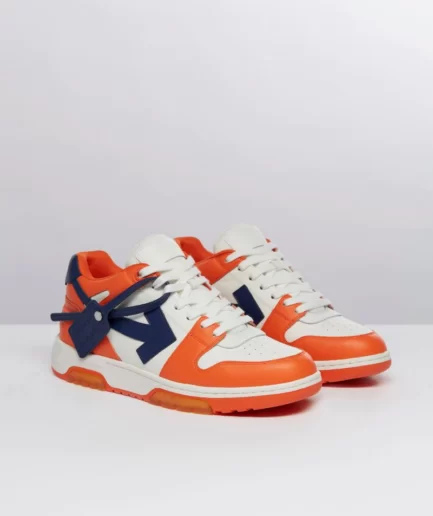 Off-white Out Of Office Shoes White And Orange With Blue Arrow2