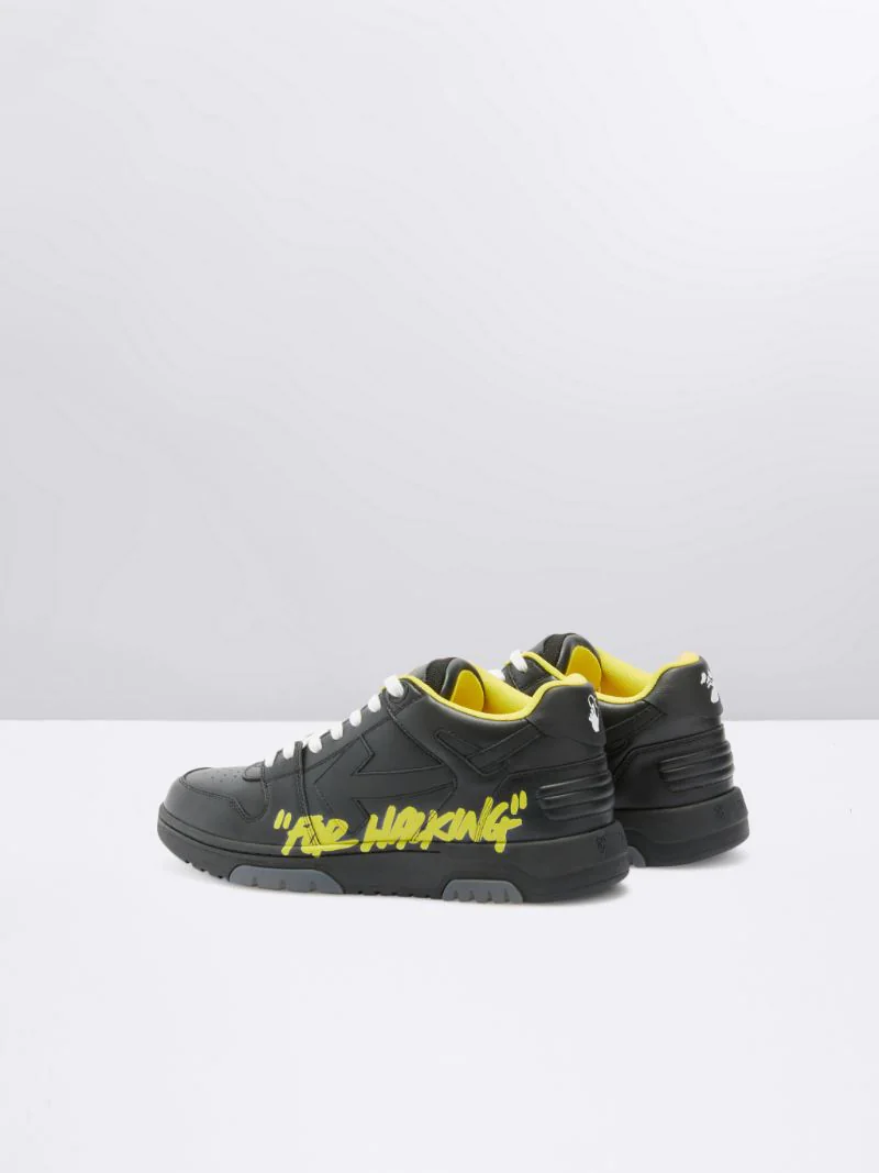 Off-white Out Of Office Shoes Yellow Text And Black Arrow4