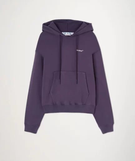 off White Caravaggio Crowning Over Hoodie purple2